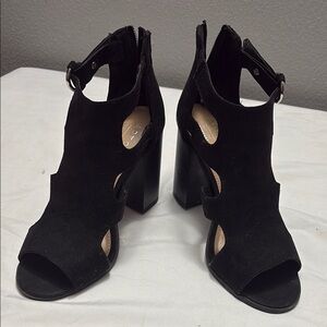 Apt 9 Stylish Black Women's Heels peep toe Size 7